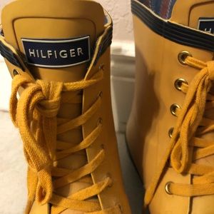 Tommy Hilfiger yellow rain boots. Brand new.